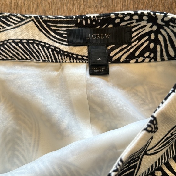 J. Crew Polynesian Floral Linen Blend Skirt Size 4 - Picture 10 of 10